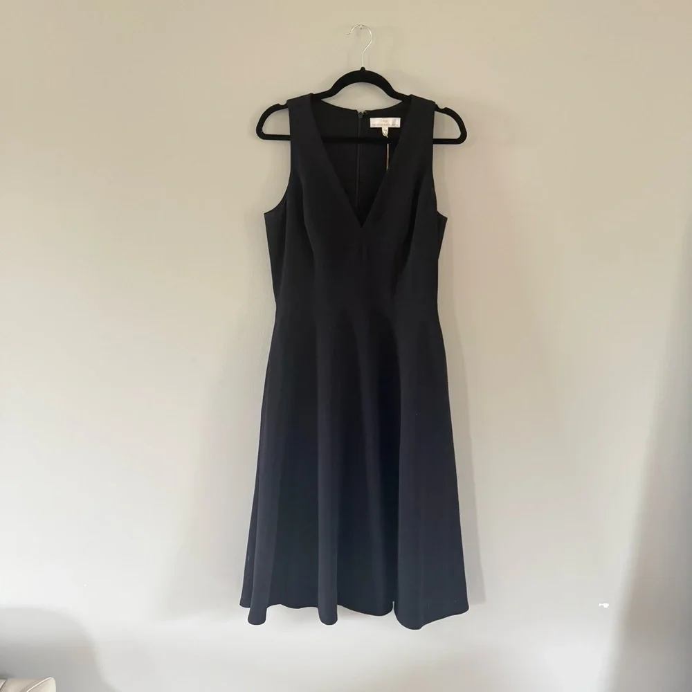 Dress the Population | Elegant Black Midi Dress - Picture 1 of 8